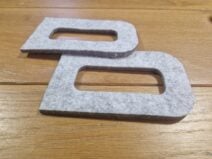 Felt pads (pair) Courtesy Lights Headliner Porsche 911 Coupe '65-'93